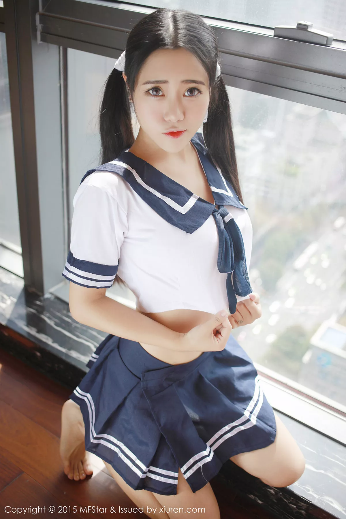 [MFStar模范学院]第032期兜豆靓写真-秀人资源网