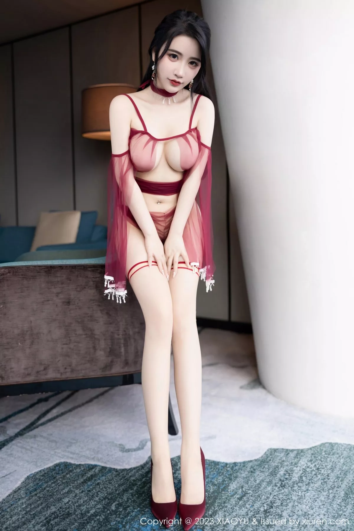 图片[6]-[XiaoYu画语界]第1010期樱桃酱写真-秀人资源网